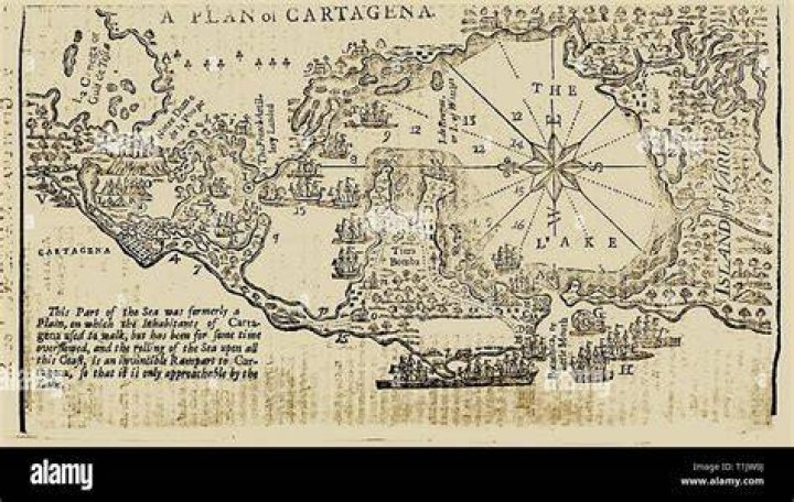 1740 Cartagena Map