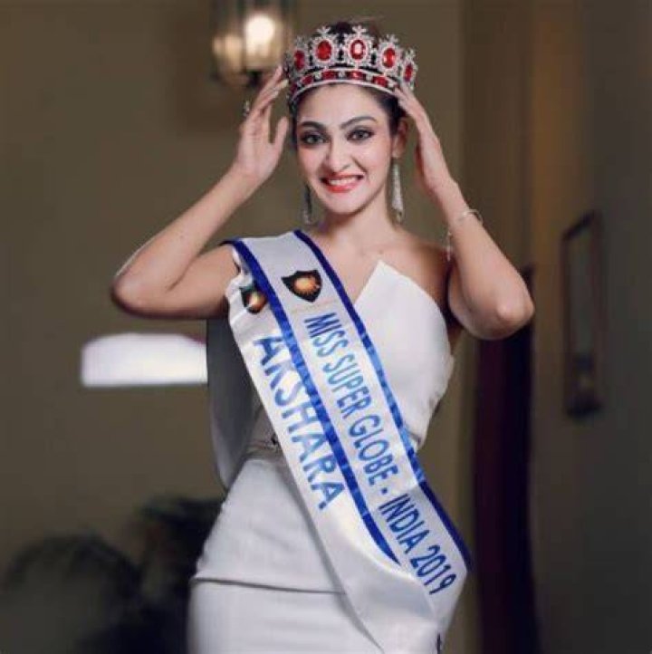 Akshara Reddy won the title of Miss Super Globe World 2019