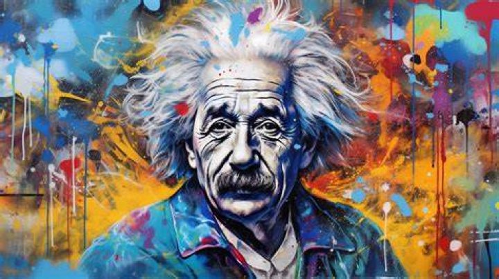 Albert Einstein Wall Grafitti