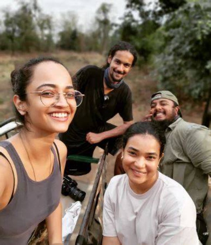 Anjali with her friends