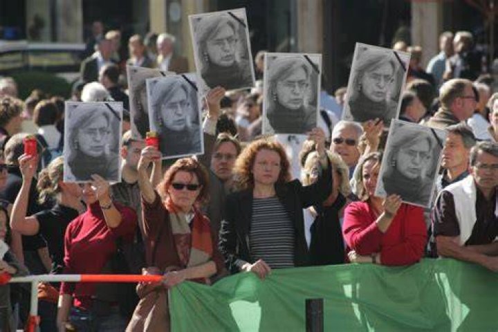 Anna Politkovskaya Assassination Protest