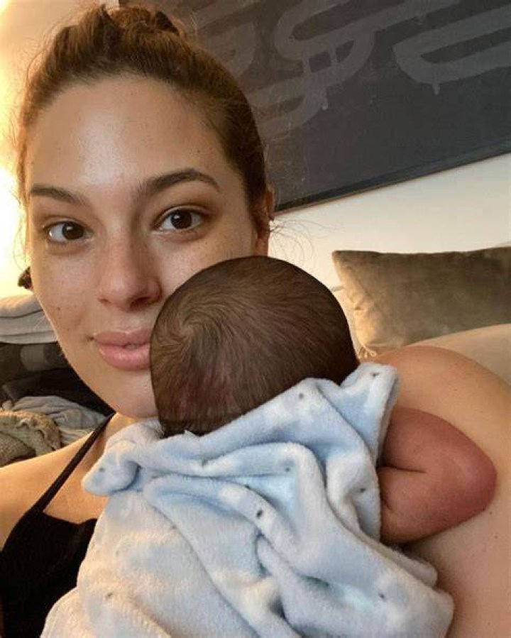 Ashley Graham with her son Isaac Menelik Giovanni Ervin