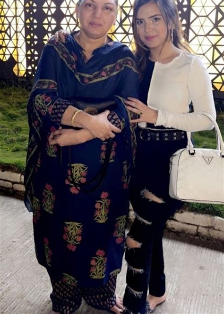 Azma Fallah with her mother