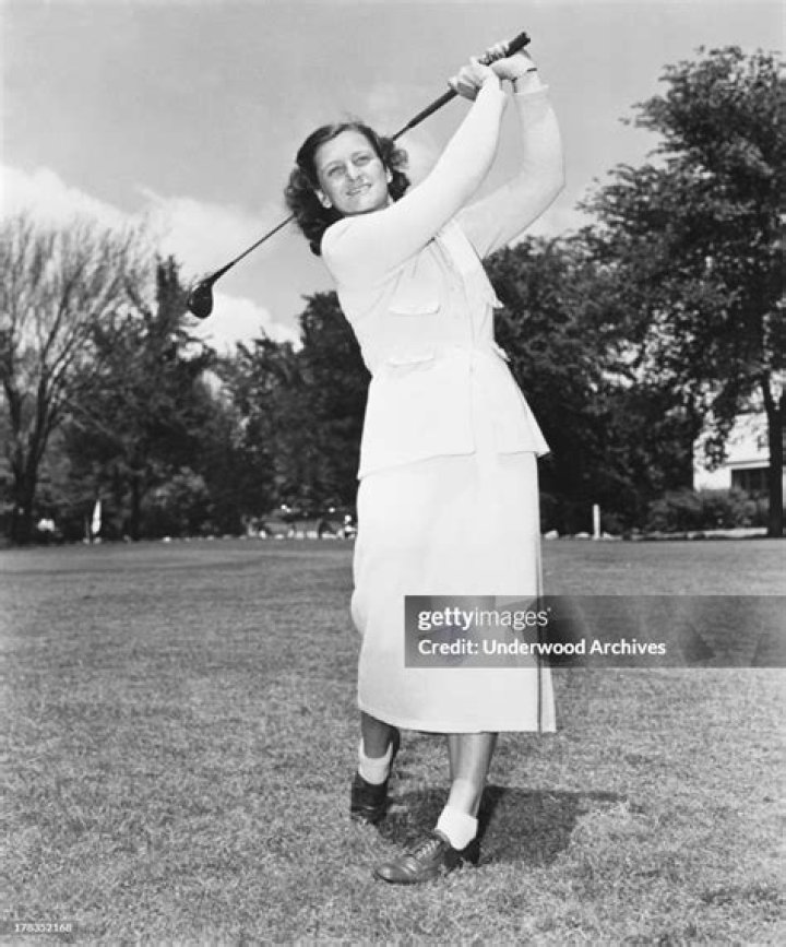 Babe Didrikson Golfing