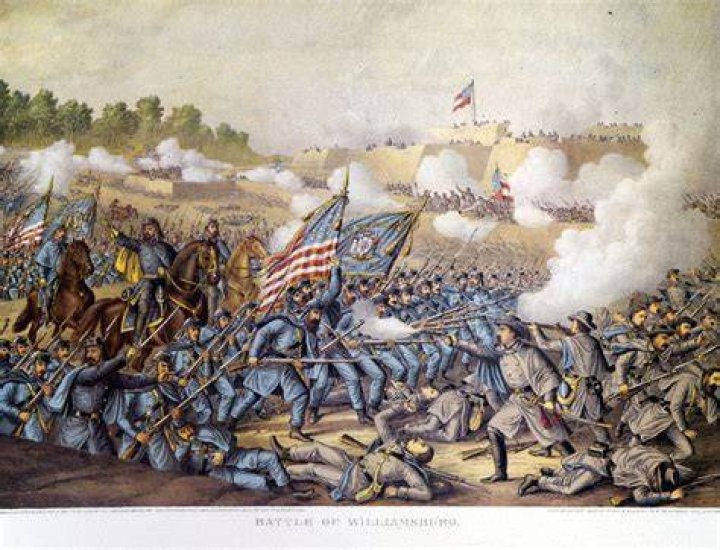 Battle Of Williamsburg Painting