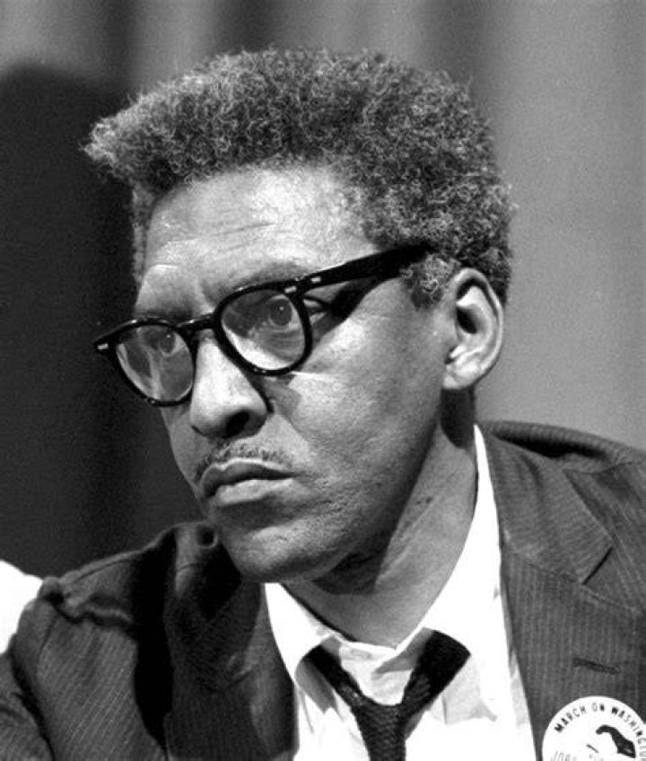 Bayard Rustin Pointing To A Map