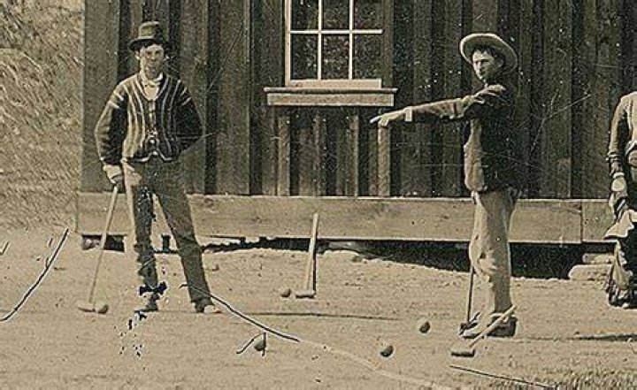 Billy The Kid Playing Croquet