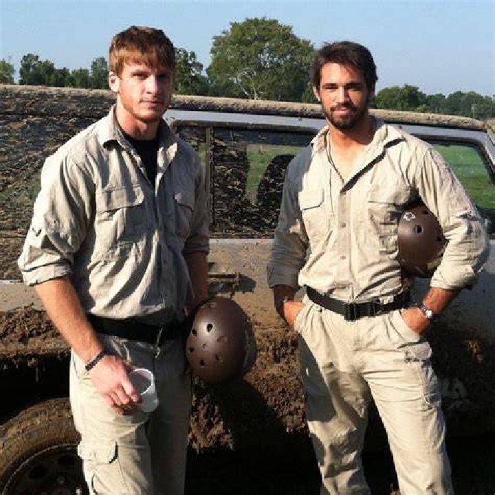 Bryan Coxwell (left) while in the US army