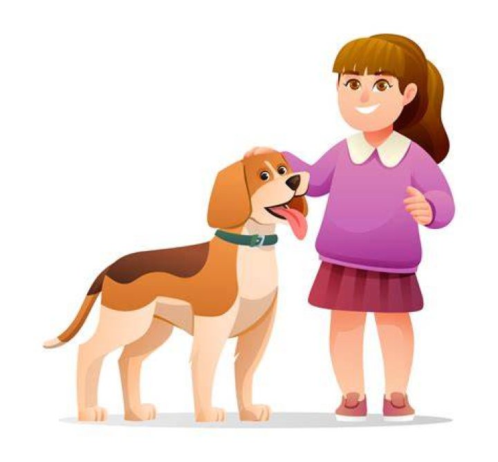 Chang with her pet dog