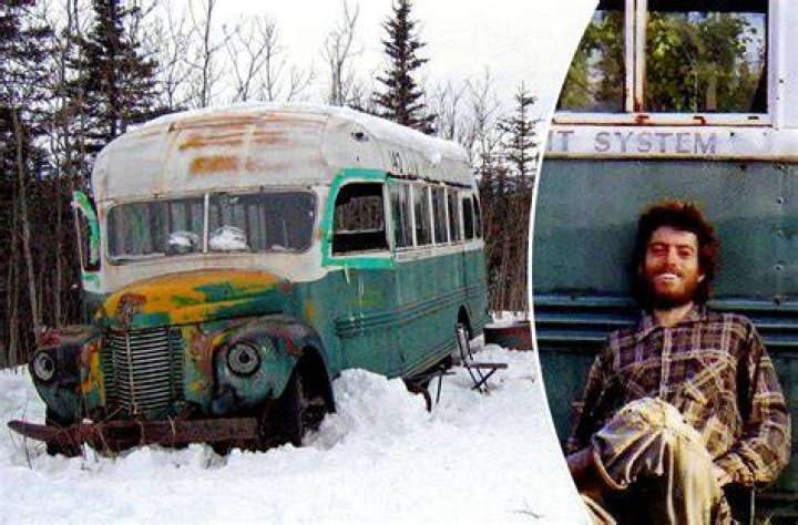 Chris McCandless At The Into The Wild Bus