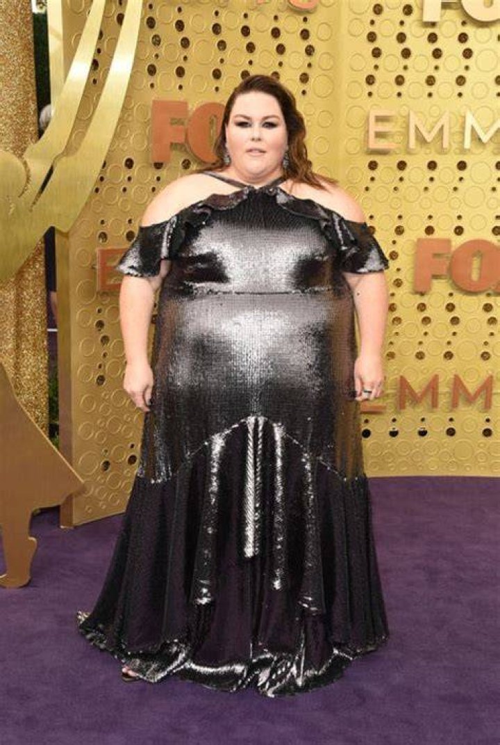 Chrissy Metz Wearing a Silver Dress at the 2019 Emmys