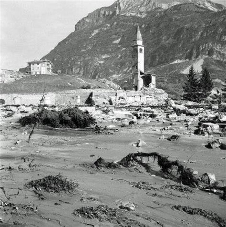 Church Destroyed By Vajont Dam