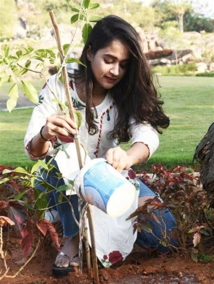 Deepthi Sunaina likes to grow plants