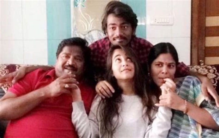 Deepthi Sunaina with her brother