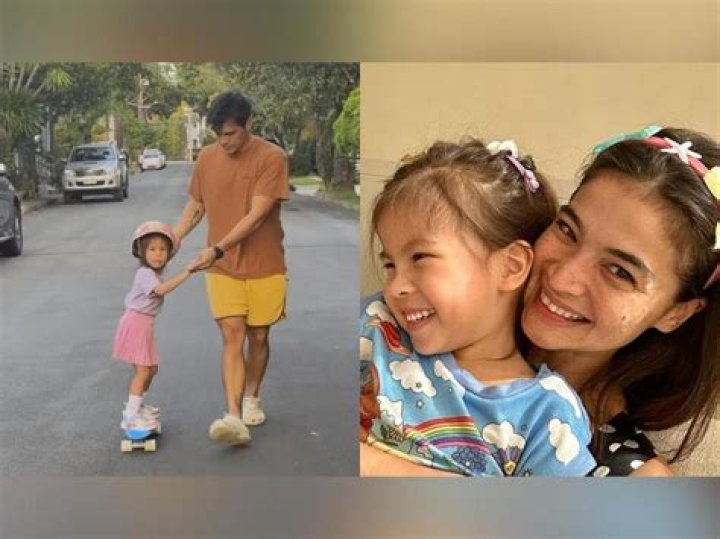 Erwan Heussaff with and daughter