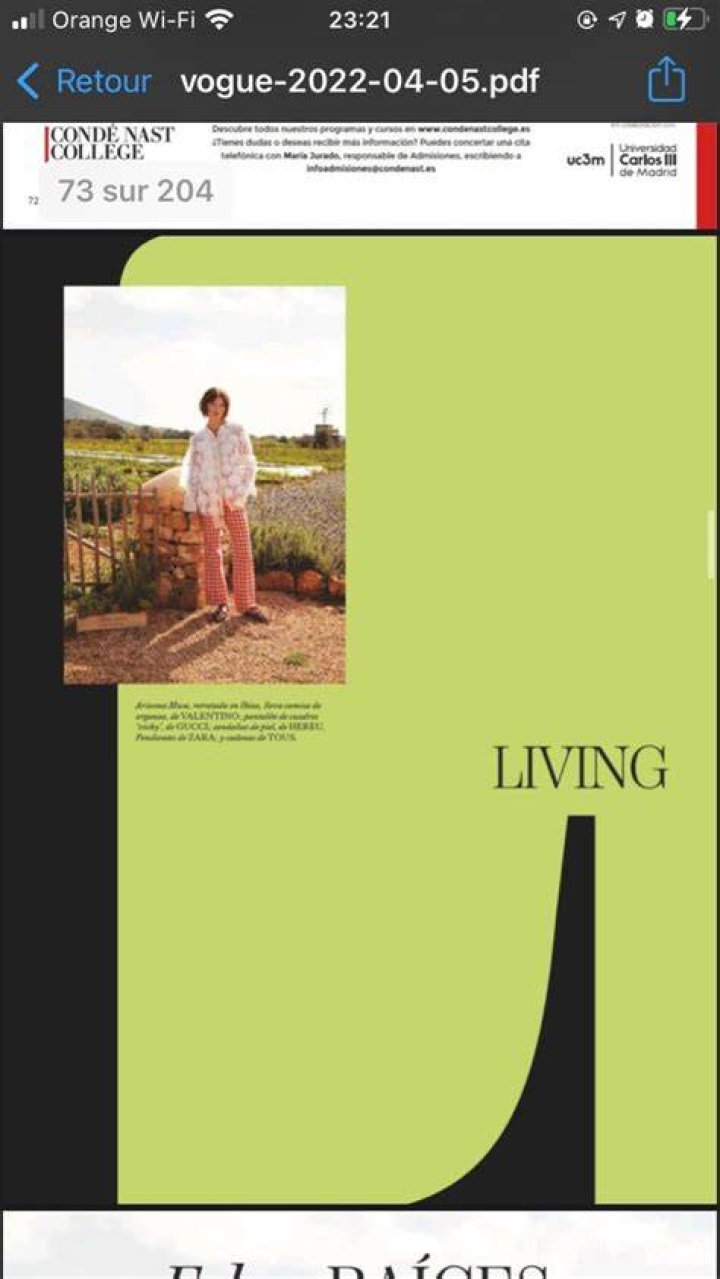 Espinosa appeared in various magazines