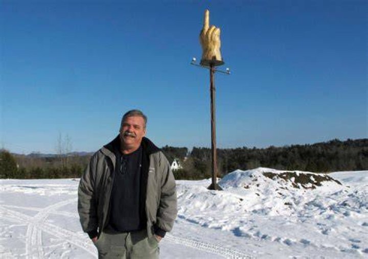 Finger Statue By Ted Pelkey