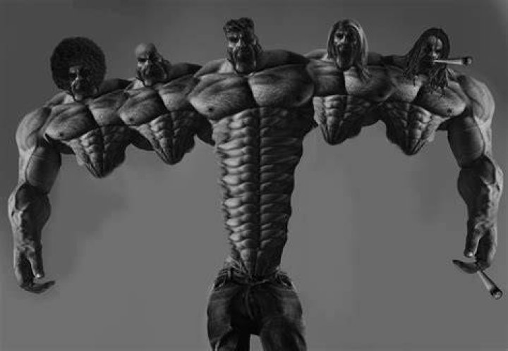 GigaChad with his friends