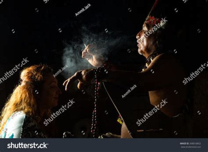 Happy Shaman During Ceremony