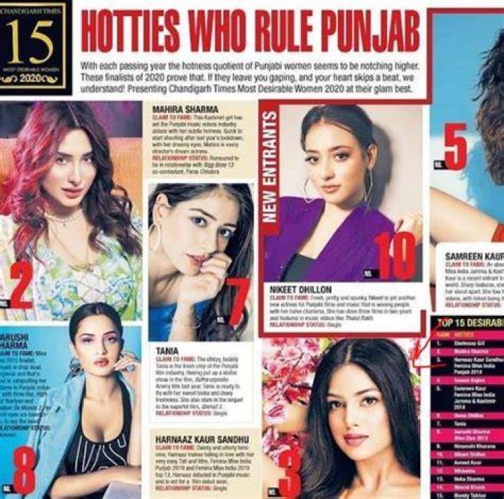 Harnaaz appeared on various magazine articles