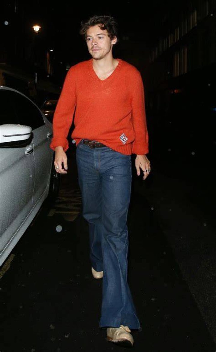 Harry Styles leaving dinner