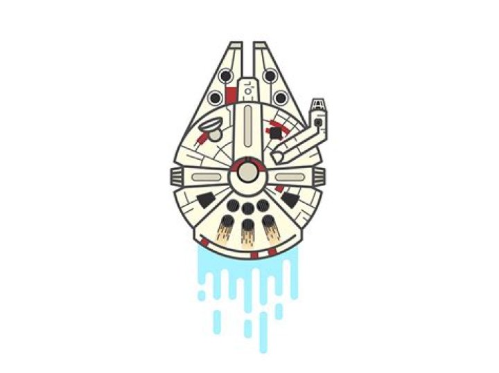 Illustration Of The Millennium Falcon