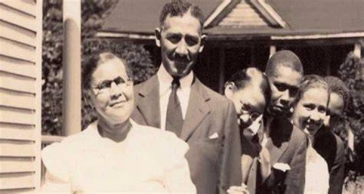 James Francis Goble with his ex-wife and kids