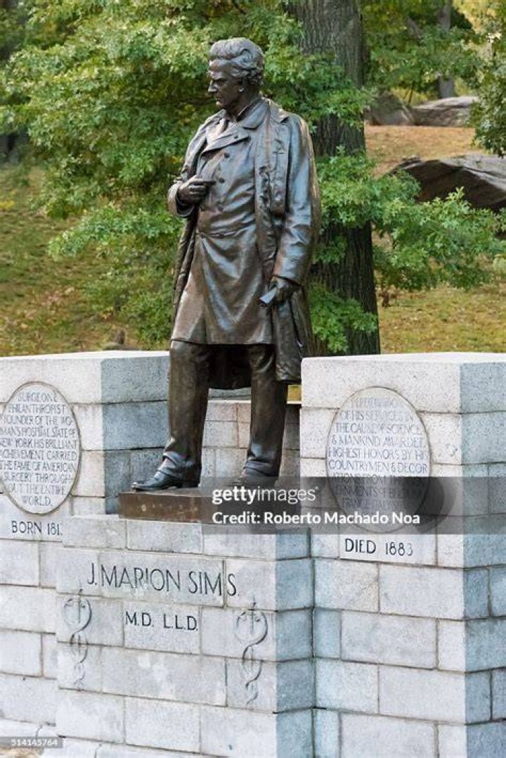 James Marion Sims Statue In Central Park