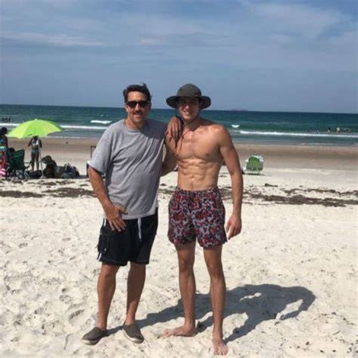 Joe Rauth with his father