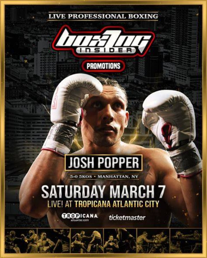 Josh Popper boxing career