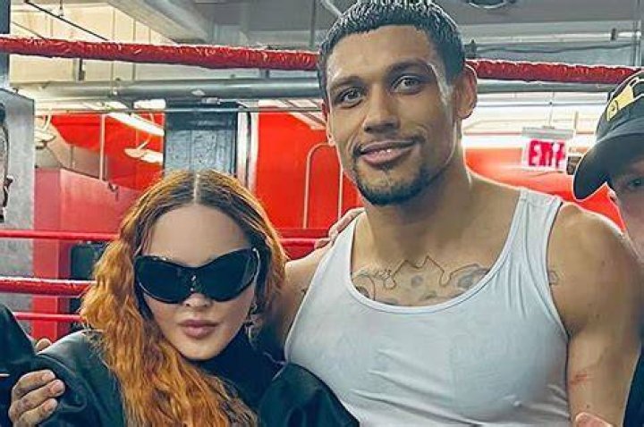 Josh Popper with Madonna