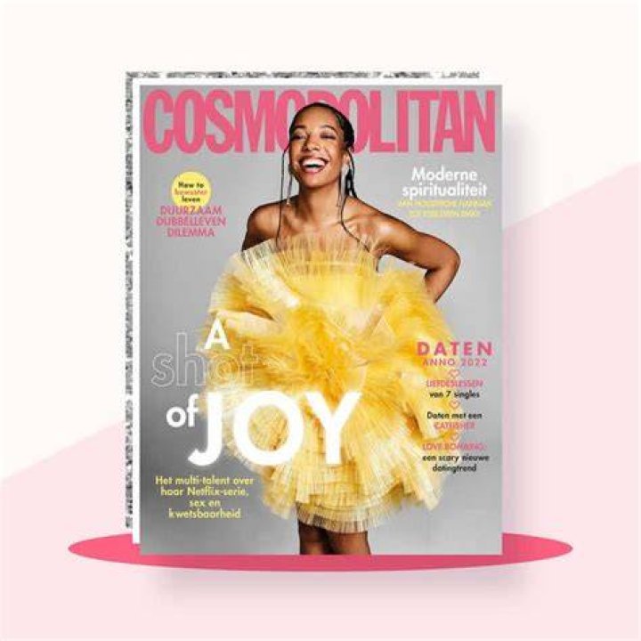 Joy Delima on the cover page of Cosmopolitan magazine