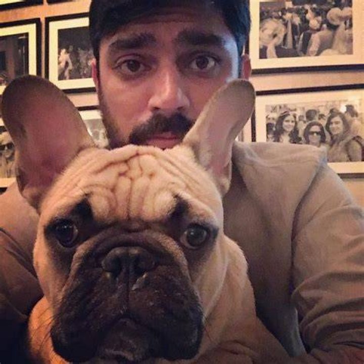 Karan Boolani with his pet dog Lemon