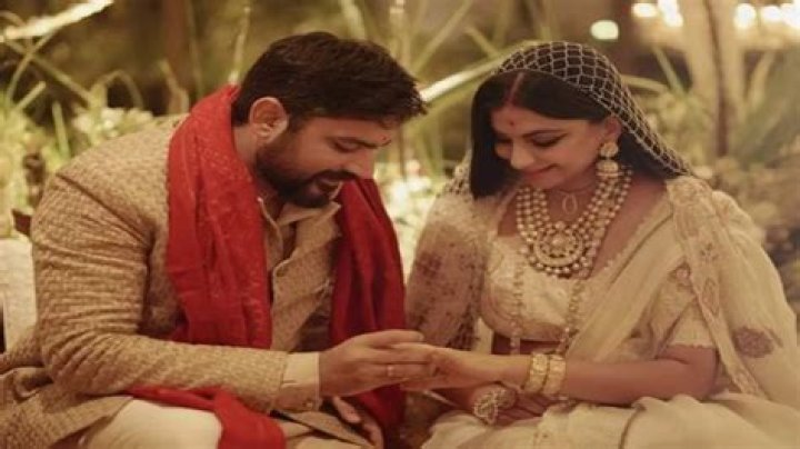 Karan Boolani with his wife Rhea Kapoor