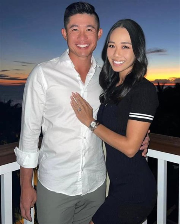 Katherine Zhu with her boyfriend Collin Morikawa