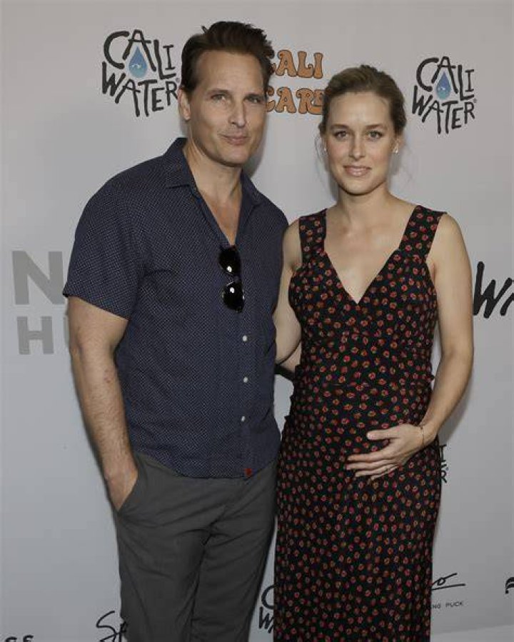 Lily with her partner Peter Facinelli