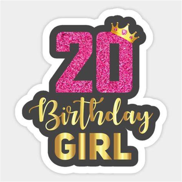 Mina on her 20th birthday