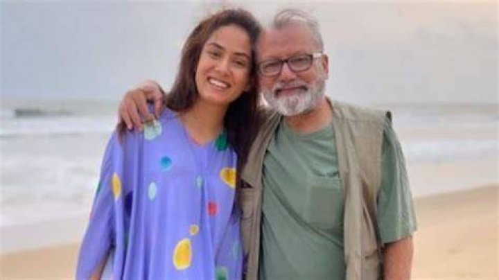 Mira Rajput and her dad