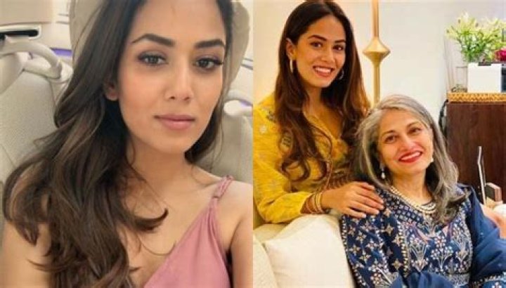 Mira Rajput with her mother and sisters