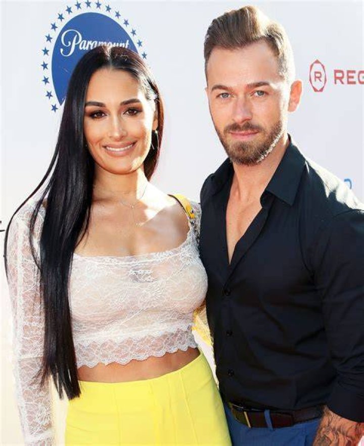 Nikki Bella and Boyfriend Artem Chigvintsev film their new reality tv show in Studio City