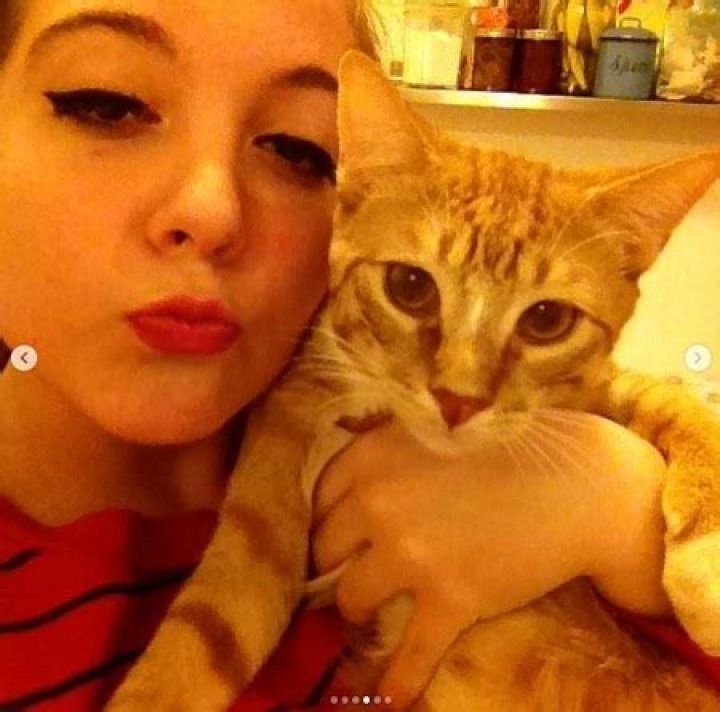 Odele Ventimiglia with her cat