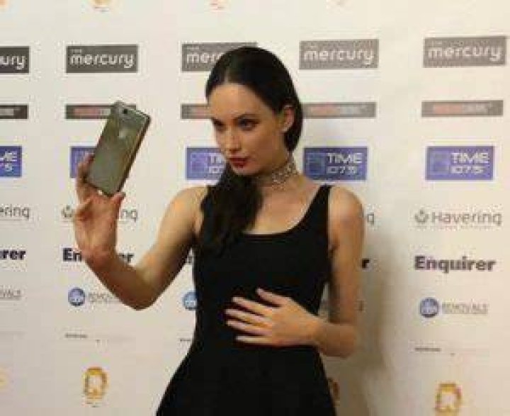 Olwen Kelly arriving for her Q and A for Camelot Film Studio