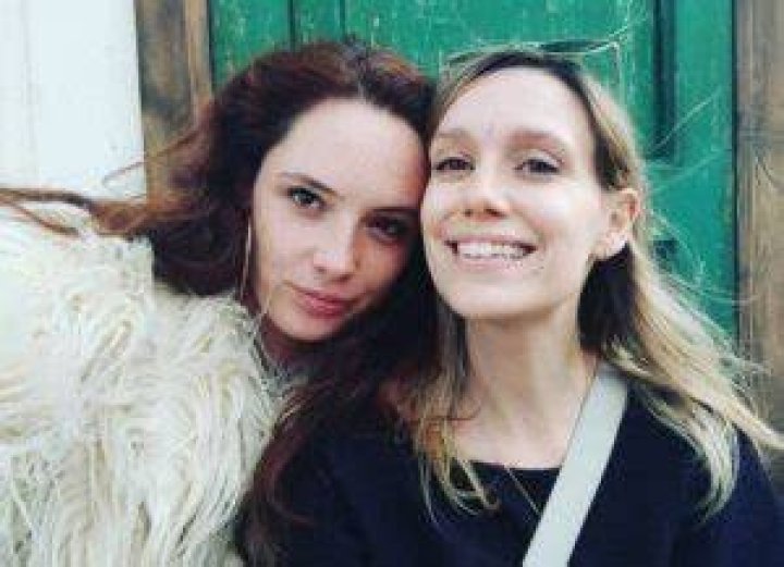 Olwen Kelly with best friend Lizzy Bee
