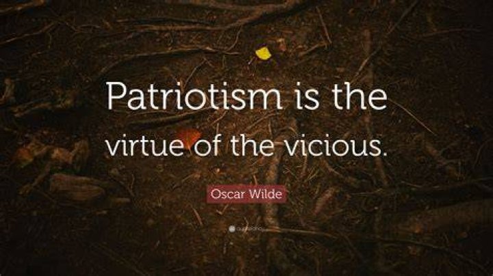 Oscar Wilde Patriotism
