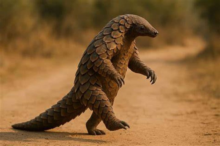 Pangolin Walking