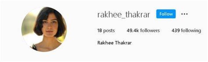 Rakhee Thakrar Instagram account