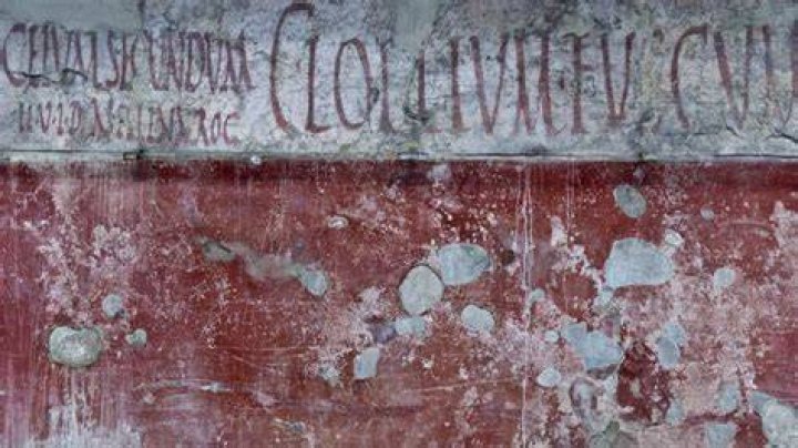 Red And White Pompeii Graffiti