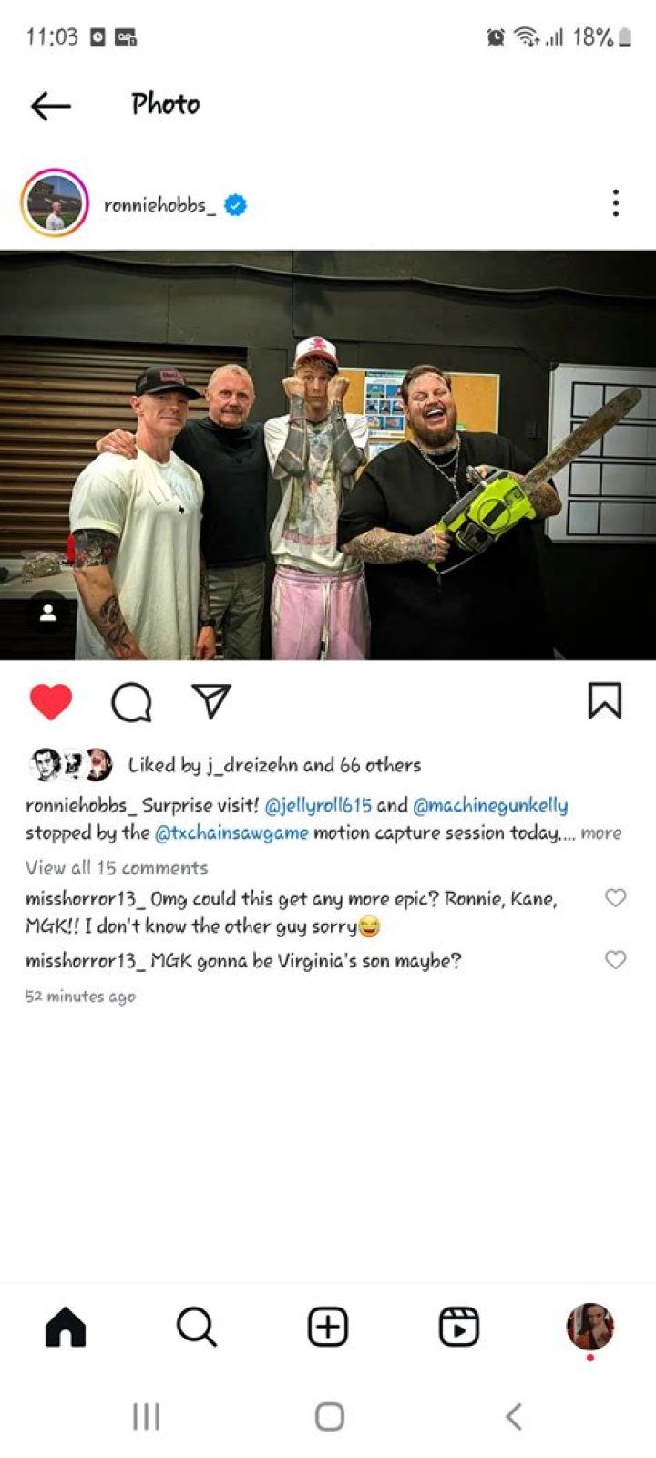 ronnie, insta
