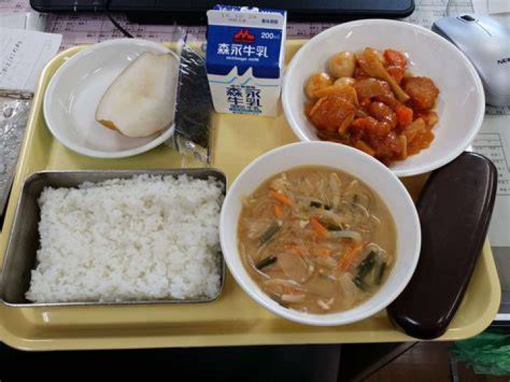 School lunches Japan Tofu