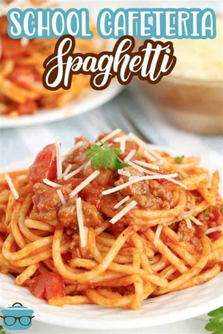 School lunches Spaghetti